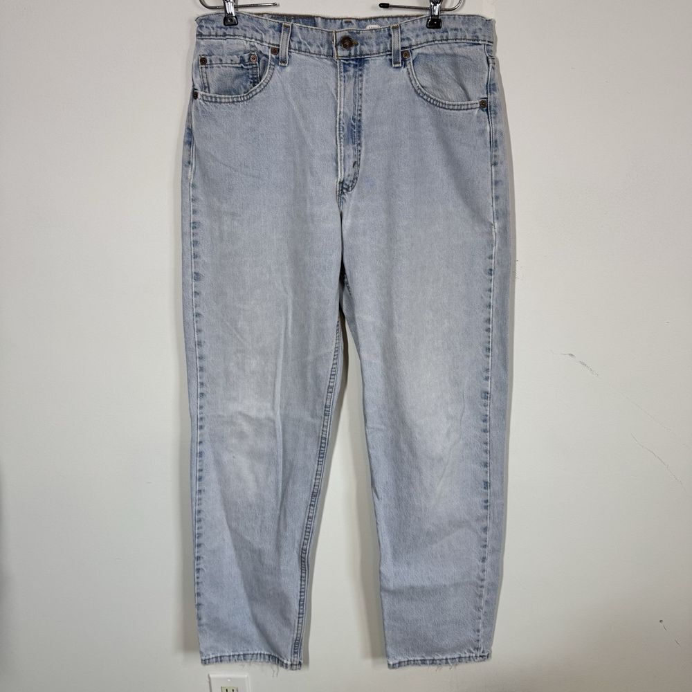 Vintage Levi's‎ 550 Jeans 36 x 34 USA Made 90s Stonewash Straight Blue Red Tab